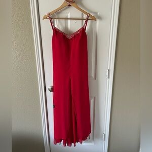 Red Smooth Ballroom Dance Dress